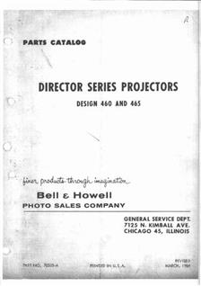 Bell and Howell 465 manual